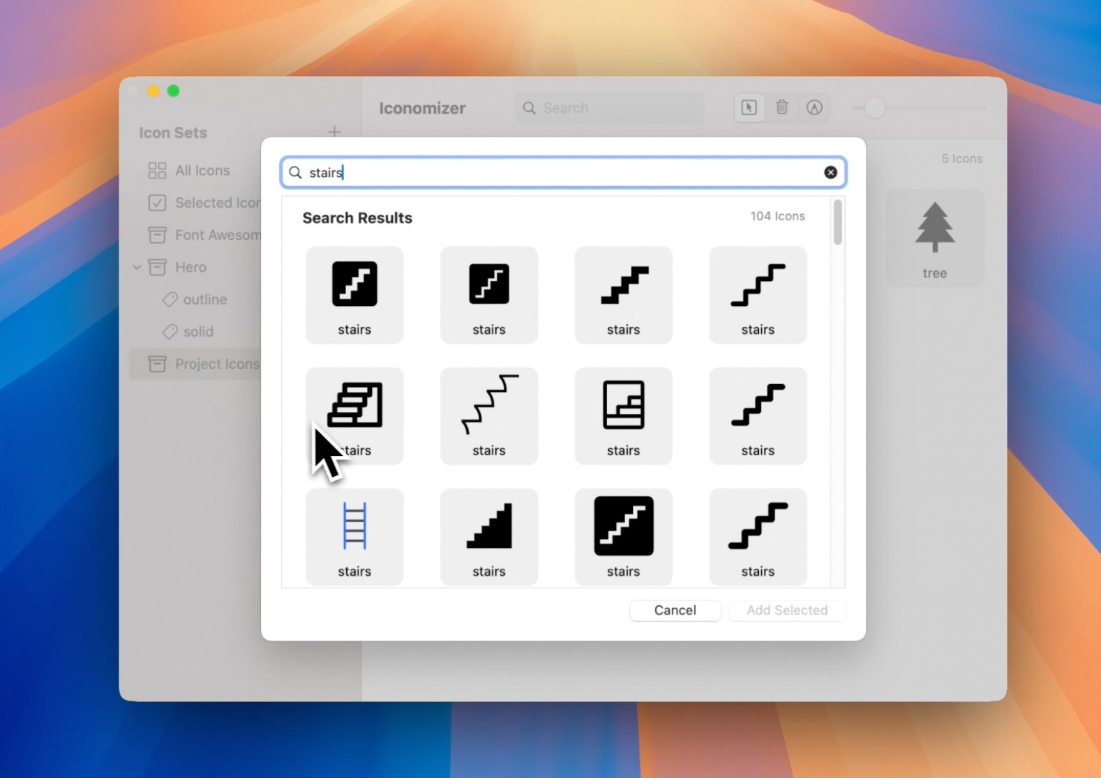 Iconomizer icon search powered by Iconify